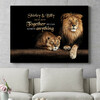 Personalized gift Lion Couple