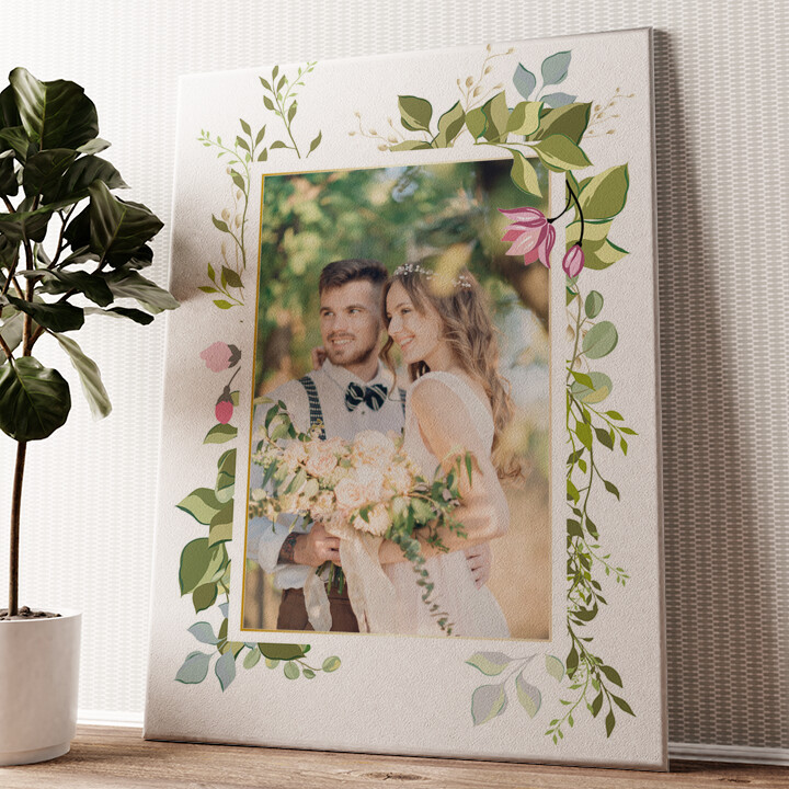 Background: Flower Vine Personalized mural