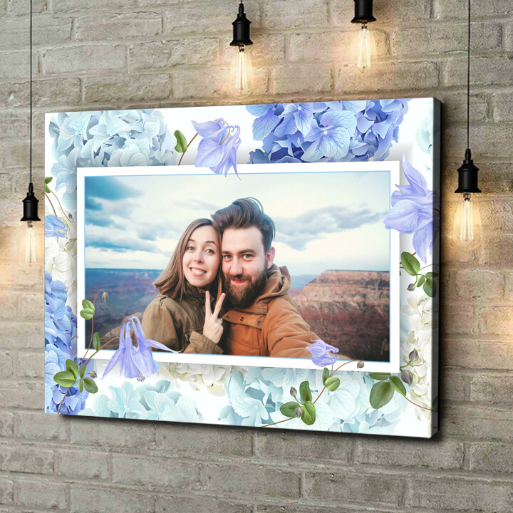 Personalized canvas print Background: Flower Dream