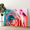Personalized canvas print Rainbow Rose