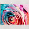 Personalized Canvas Rainbow Rose