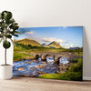 Personalized canvas print Natural Stone Bridge In Scotland