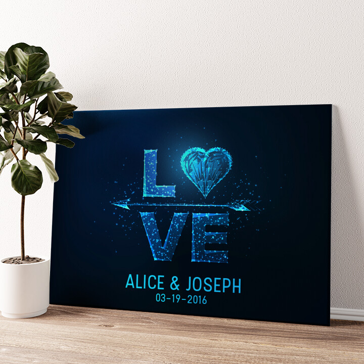 Love Squared Personalized mural