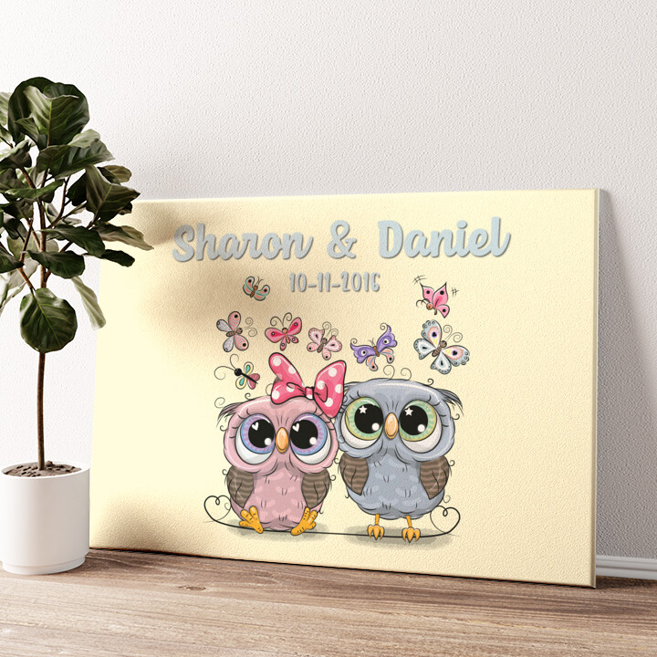 Love Owls Personalized mural