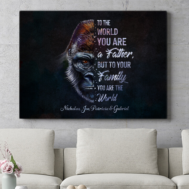 Personalized gift Gorilla Father