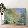 Personalized canvas print Bend in the Epte River near Giverny