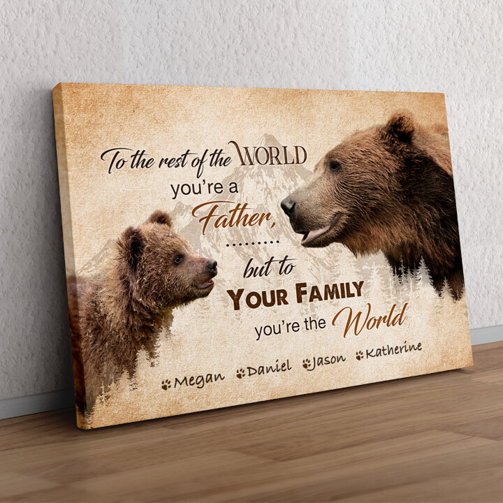 Personalized gift Bear Father