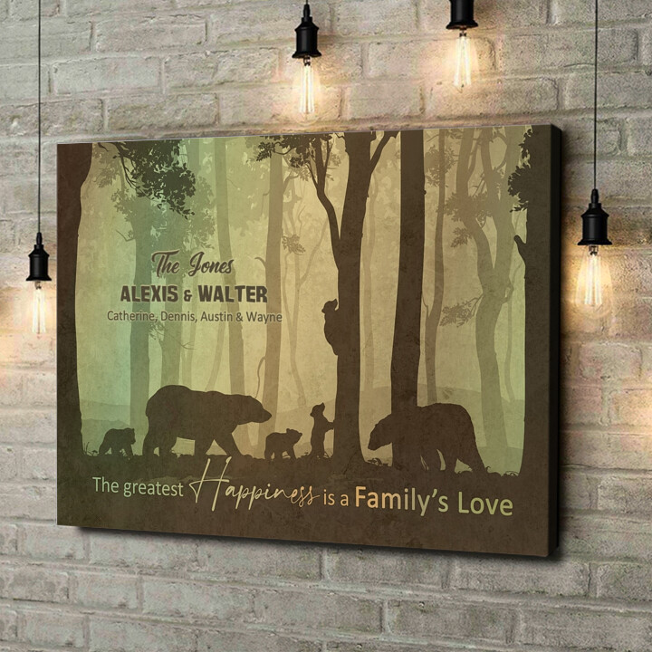 Personalized canvas print Love Of A Family