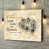 Personalized canvas print Daddy love