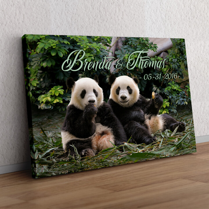 Personalized gift Panda Bears