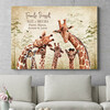 Murale personnalisée Famille de girafes
