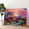 Impression sur toile personnalisée Le Istanbul Skyline