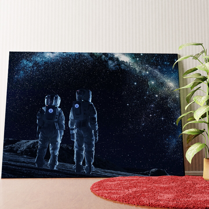 Deux astronautes Murale personnalisée