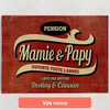 Toile personnalisée Invités des grands-parents