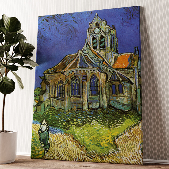 Impression sur toile personnalisée L'église d'Auvers