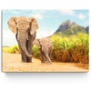 Toile personnalisée Éléphants en Afrique