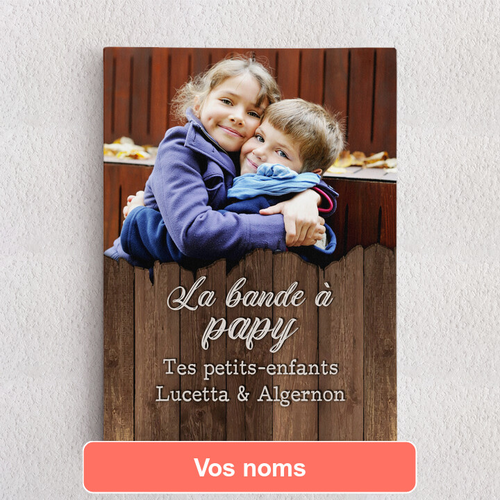 Toile personnalisée La bande de Papy