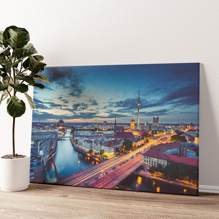 Impression sur toile personnalisée Le Skyline de Berlin