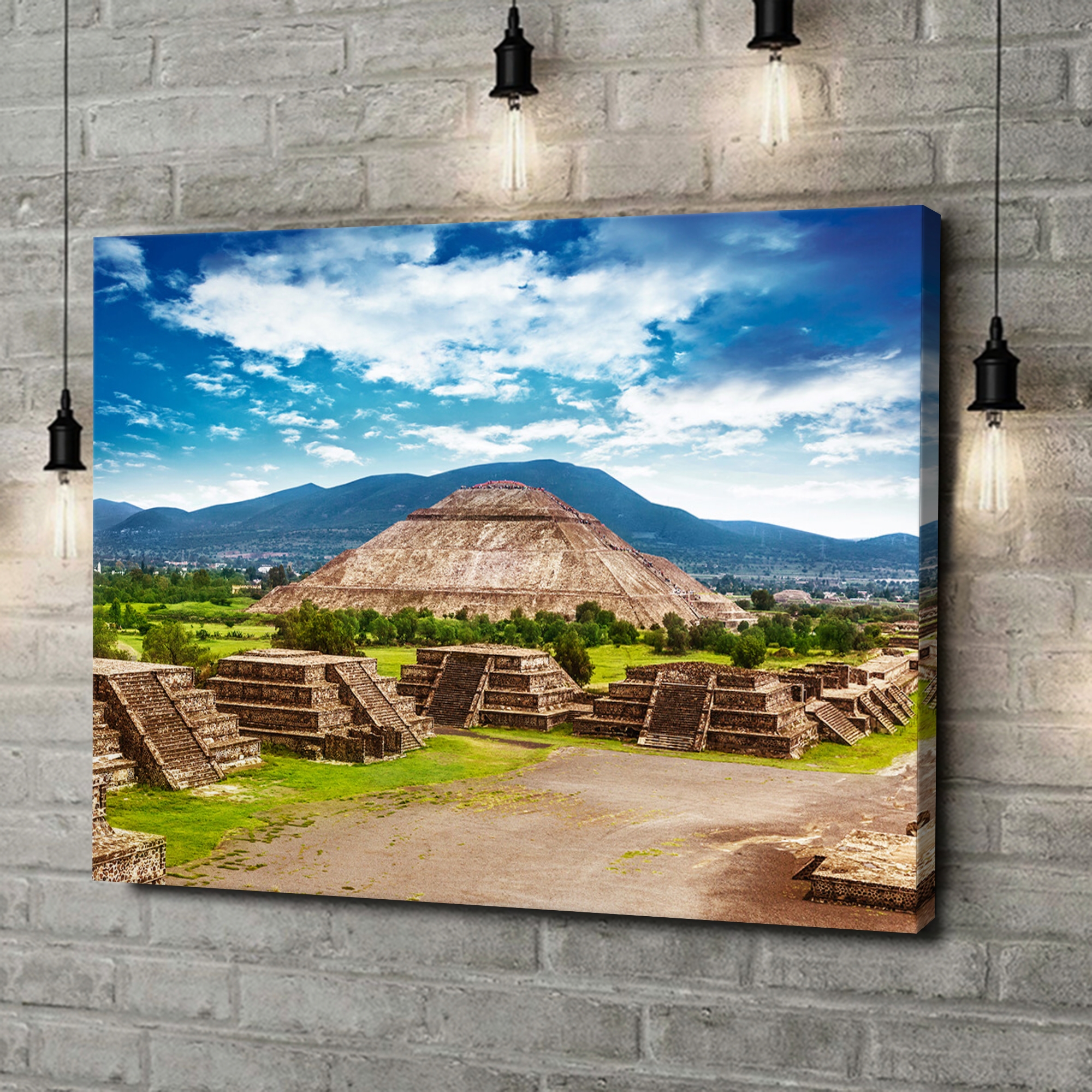 Toile Cadeau Pyramides de Teotihuacán au Mexique