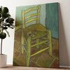 Impression sur toile personnalisée La chaise de Van Gogh