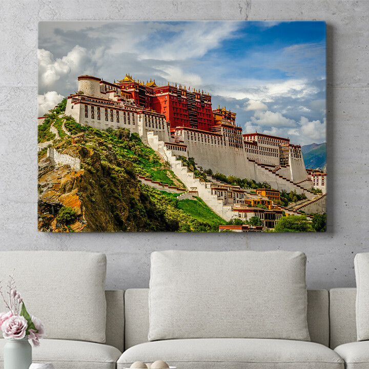 Murale personnalisée Palais de Portala au Tibet