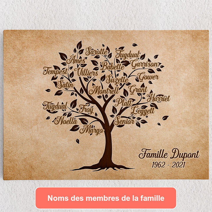 L'arbre généalogique idéal pour vos photos de famille.