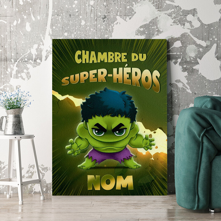 Murale personnalisée Super-héros aux pouvoirs de monstre
