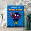 Murale personnalisée Superhéros avec maille Bleu