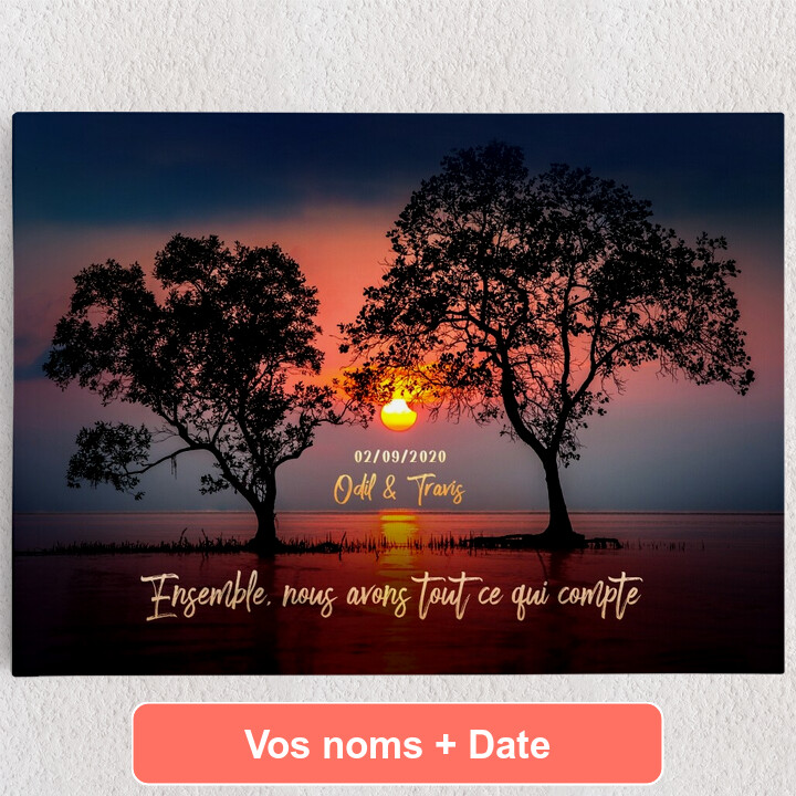 Toile personnalisée Tout ce qui compte