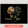Toile personnalisée Cœur de roses