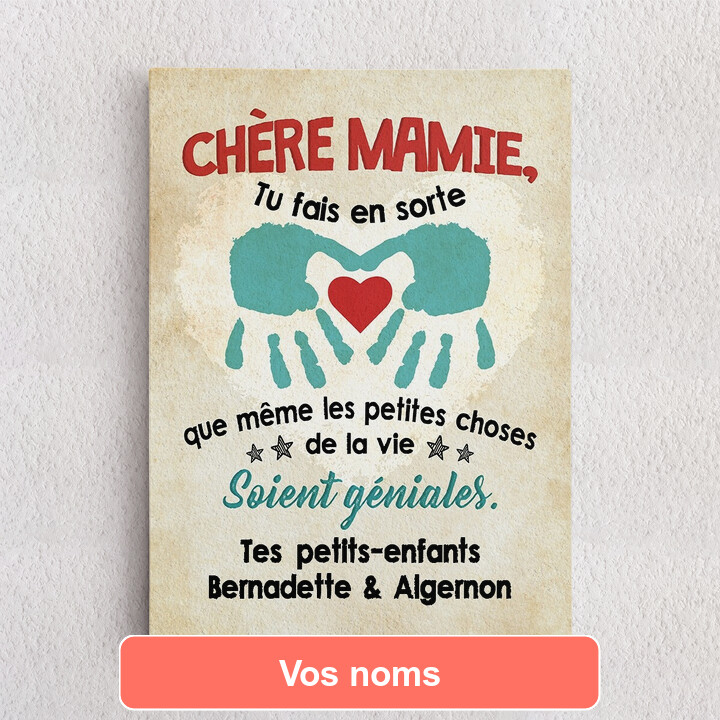 Toile personnalisée Les petits détails sont importants