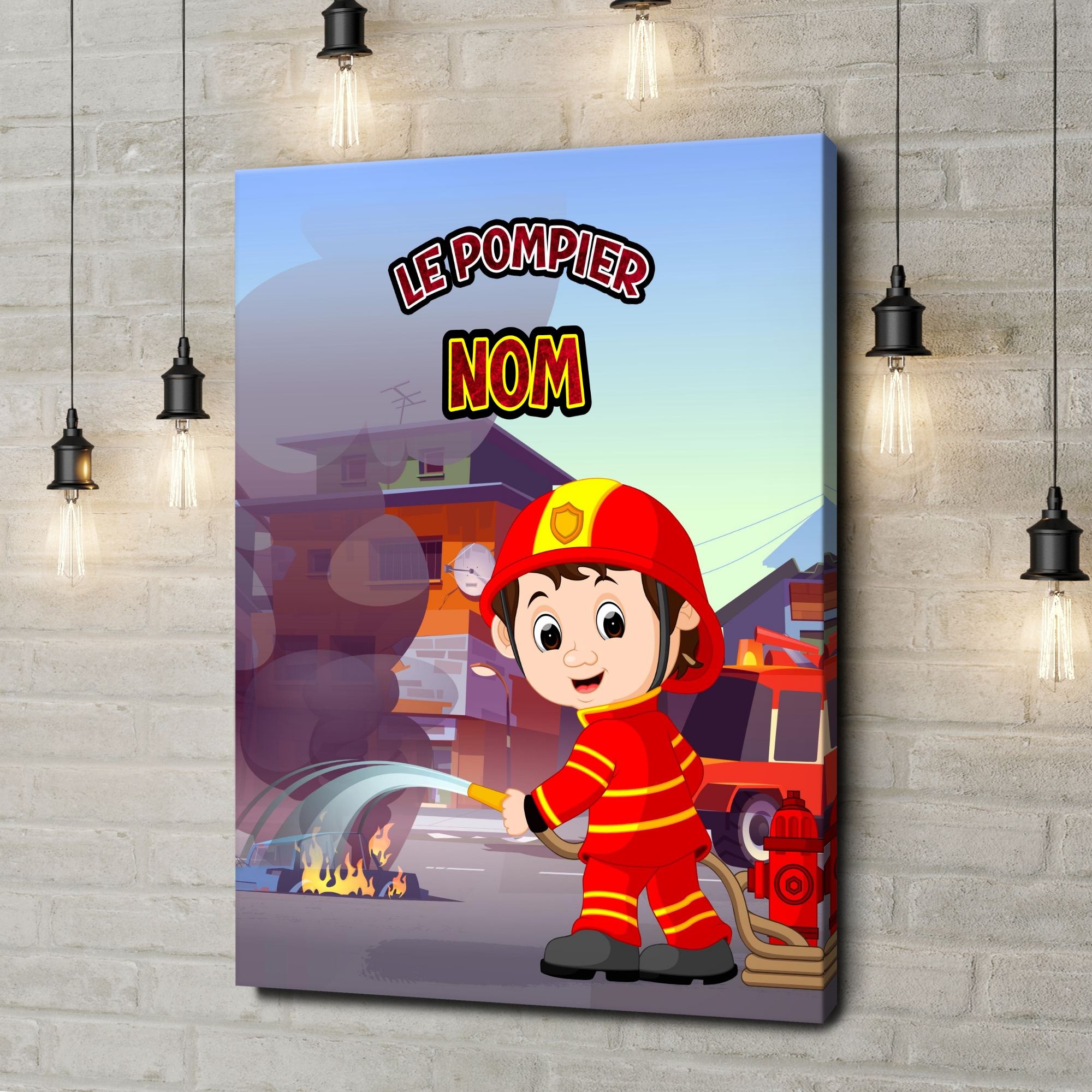 Toile Cadeau Sapeur-pompier