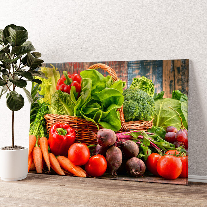 Impression sur toile personnalisée Tas de légumes