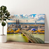 Impression sur toile personnalisée Le Skyline de Cologne