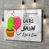 Toile Cadeau Ballons Cactus