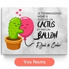 Toile personnalisée Ballons Cactus