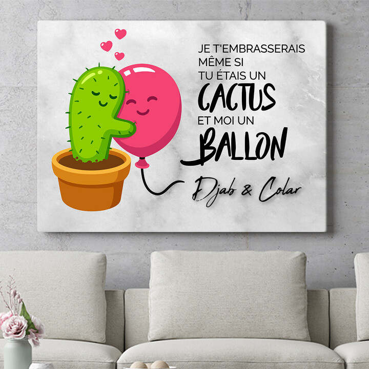 Murale personnalisée Ballons Cactus