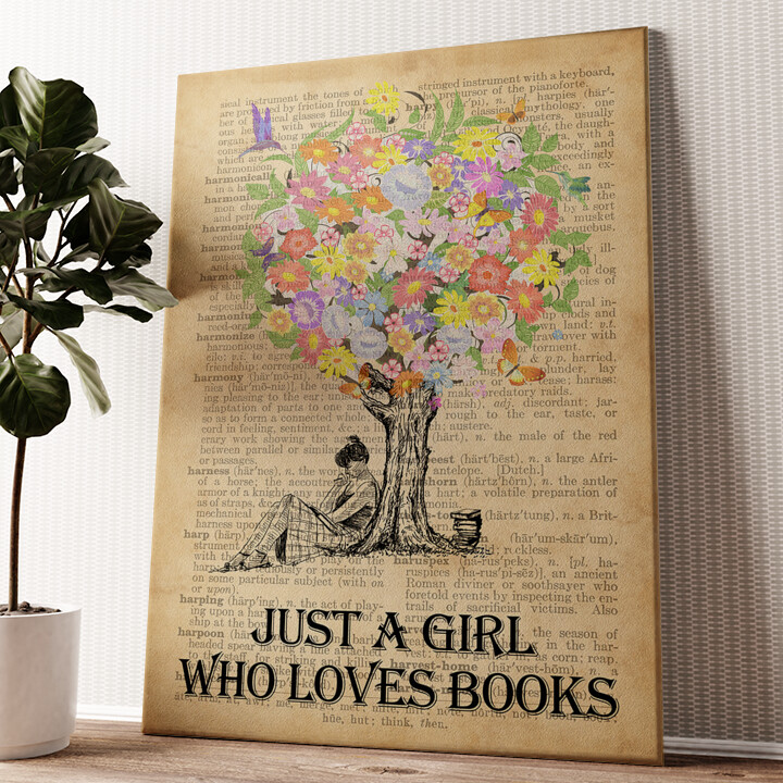 Impression sur toile personnalisée L'arbre aux livres