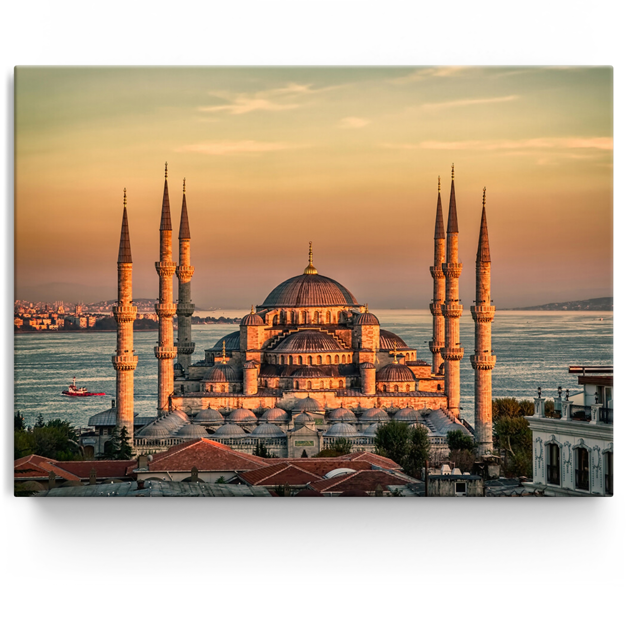 Toile personnalisée Mosquée bleue d'Istanbul