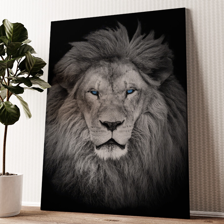 Impression sur toile personnalisée Lion