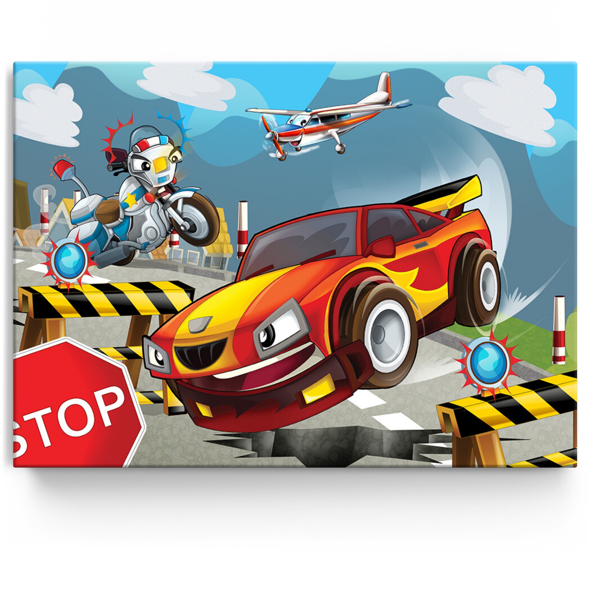 Voiture de course pour enfant en carton bricol et carton Voiture de course pour enfant en carton bricol et carton