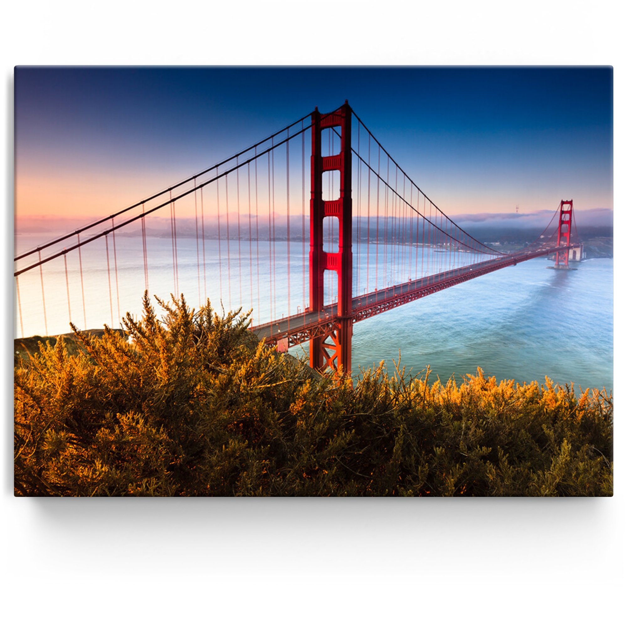 Toile personnalisée Le pont du San Francisco Golden Gate 