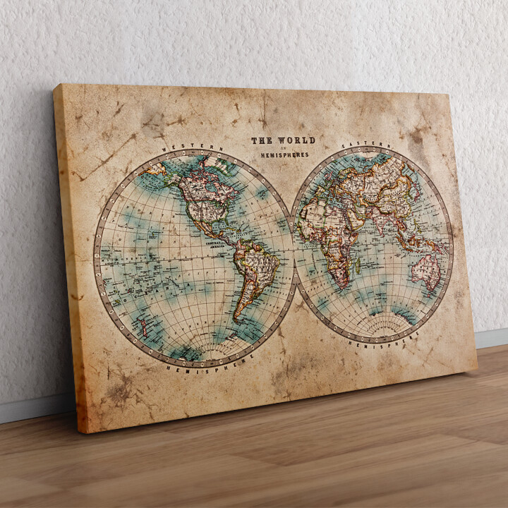 Cadeau personnalisé Carte du monde