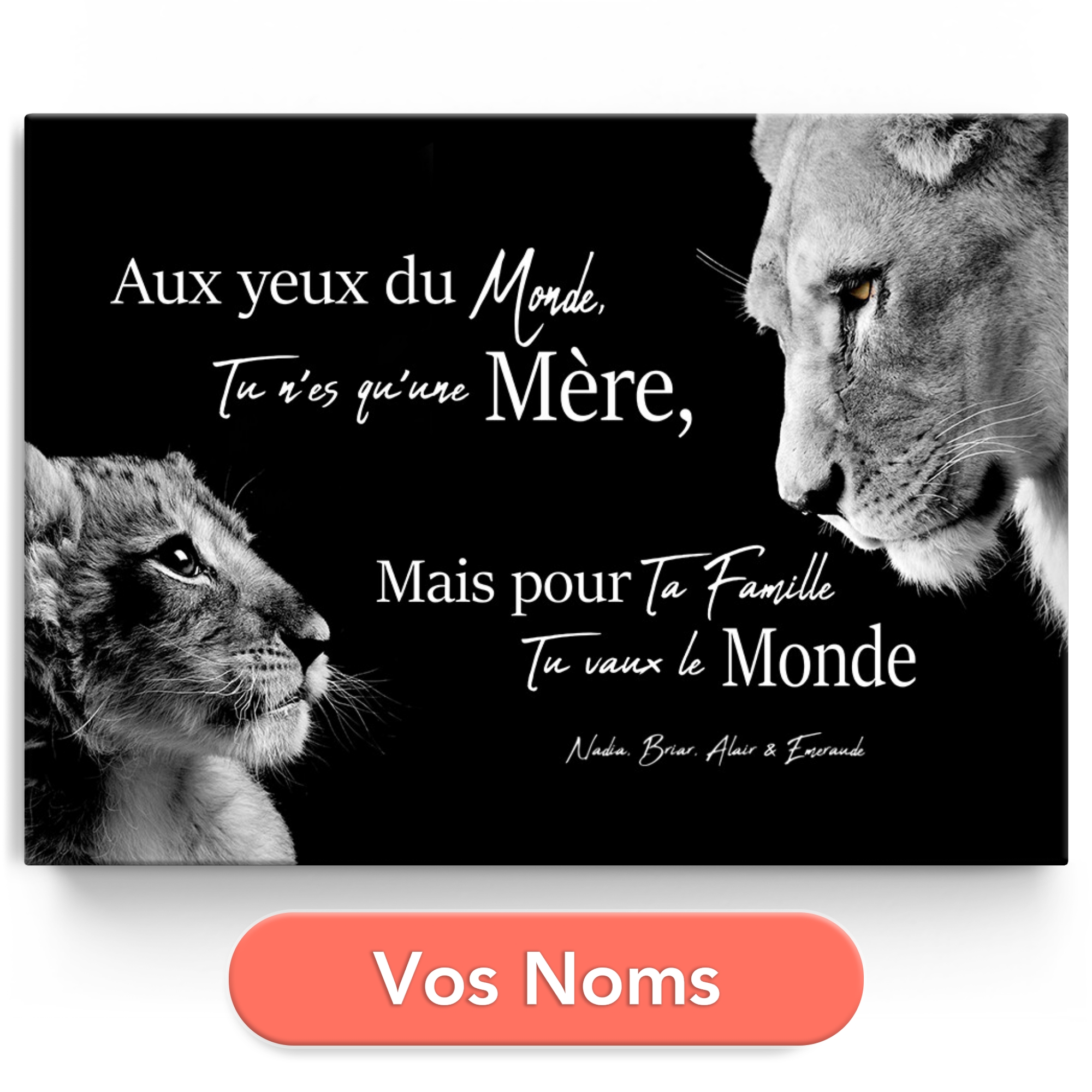 Mère lionne (format paysage)