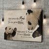 Toile Cadeau Père Panda