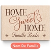 Toile personnalisée Home Sweet Home