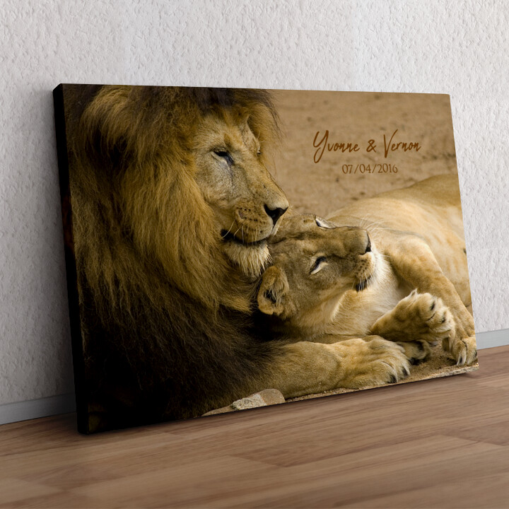 Cadeau personnalisé L'amour des Lions