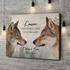 Toile Cadeau L'amour des loups