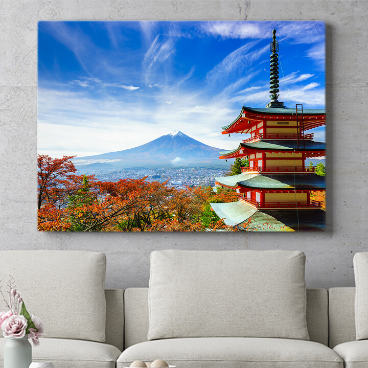 Murale personnalisée La pagode de Fujiyoshida Japon