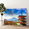 Impression sur toile personnalisée La pagode de Fujiyoshida Japon